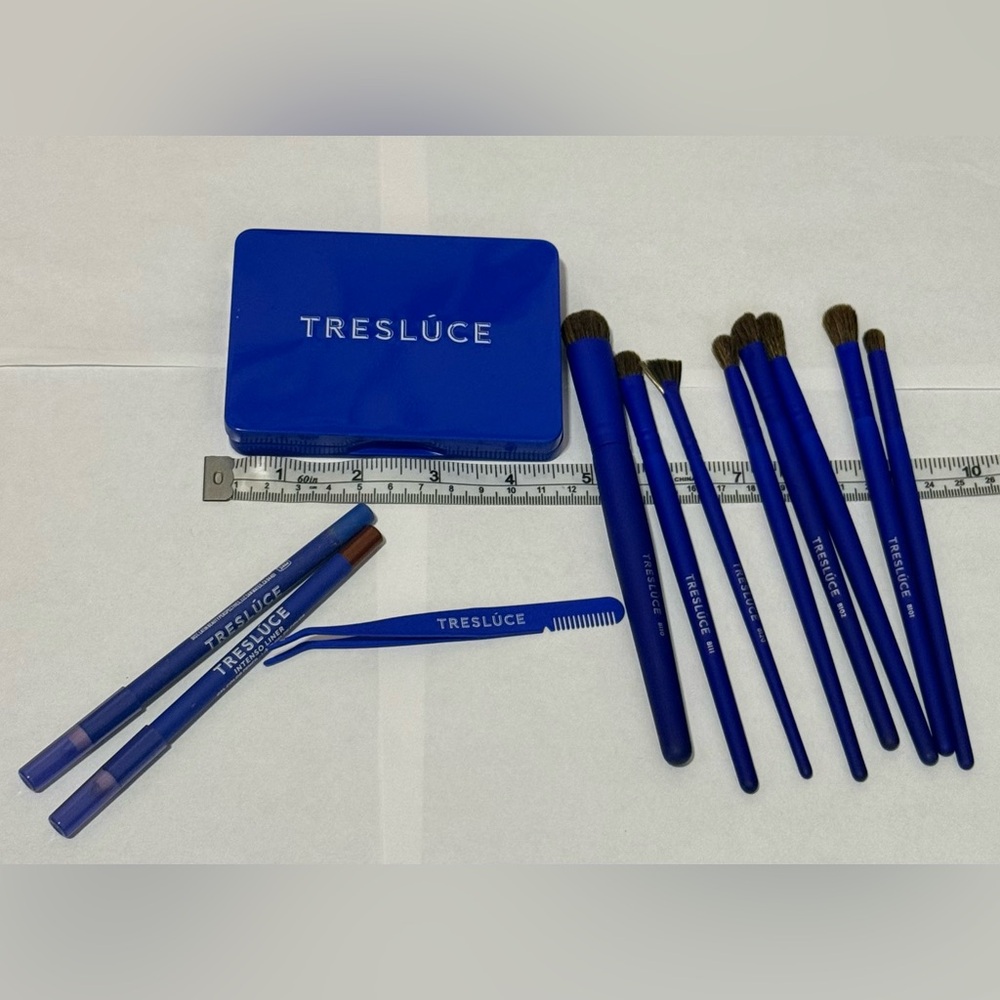 Treslúce Blue Makeup Brush Set